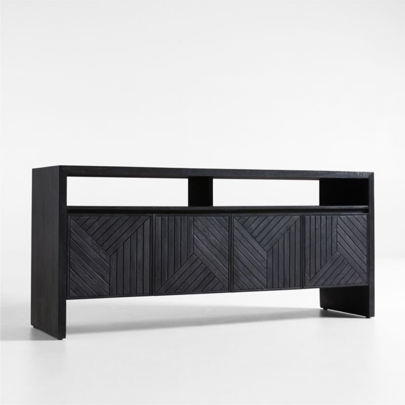 Dunewood Charcoal Sideboard with Shelf - Image 2