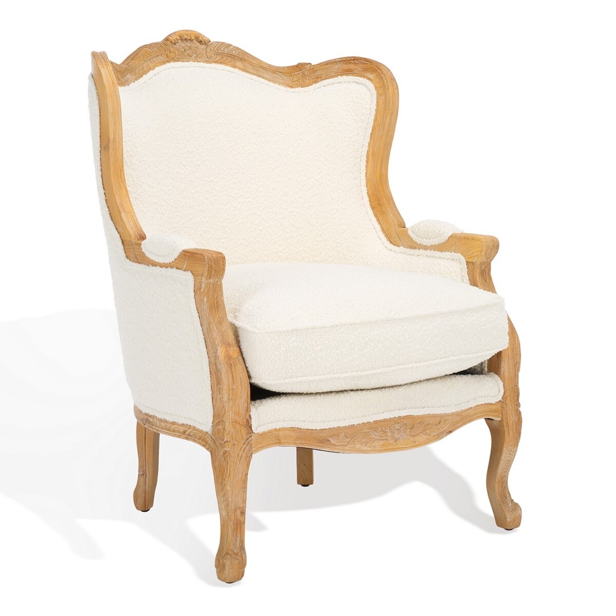 Fallon Wing Chair - Ivory - Safavieh - Image 5