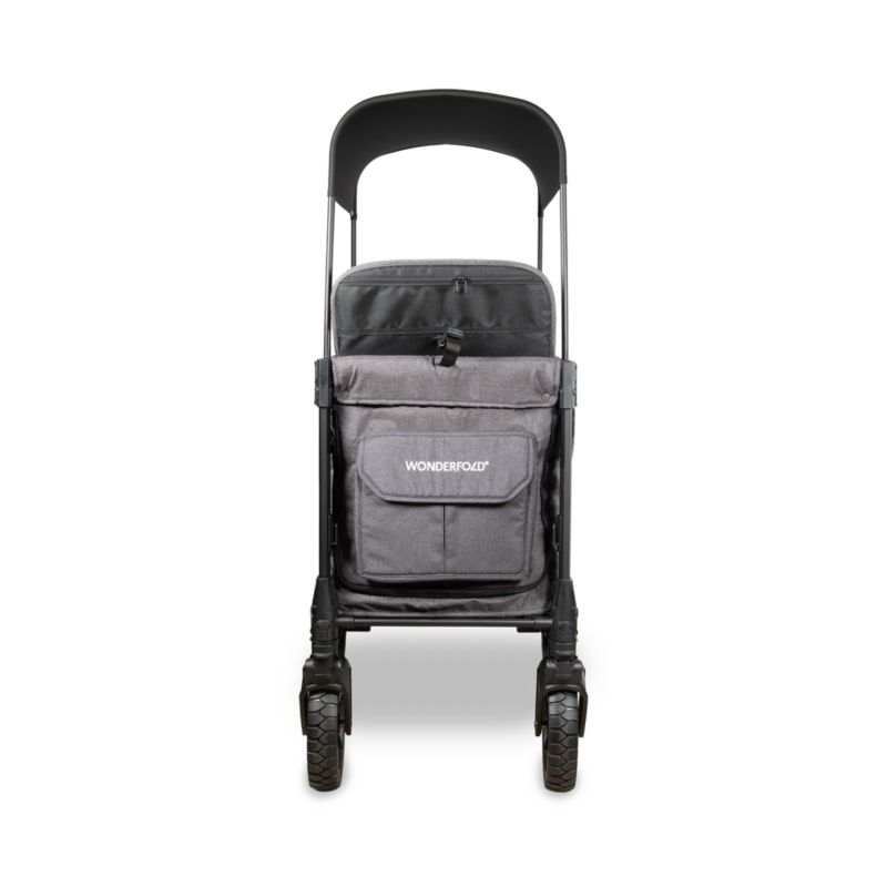 Wonderfold W2 Luxe Pro Charcoal Grey Double Kids Stroller Wagon - Image 7