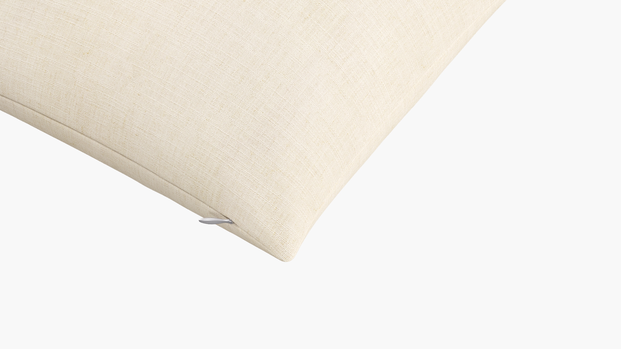 Throw Pillow 18", Talc Everyday Linen, 18" x 18" - Image 1