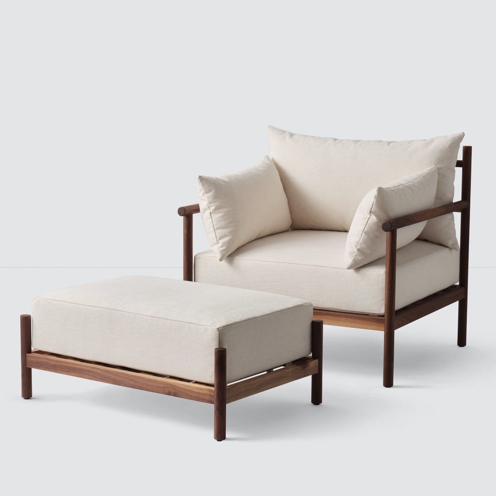 The Citizenry Santo Rectangular Ottoman | Cognac - Image 6