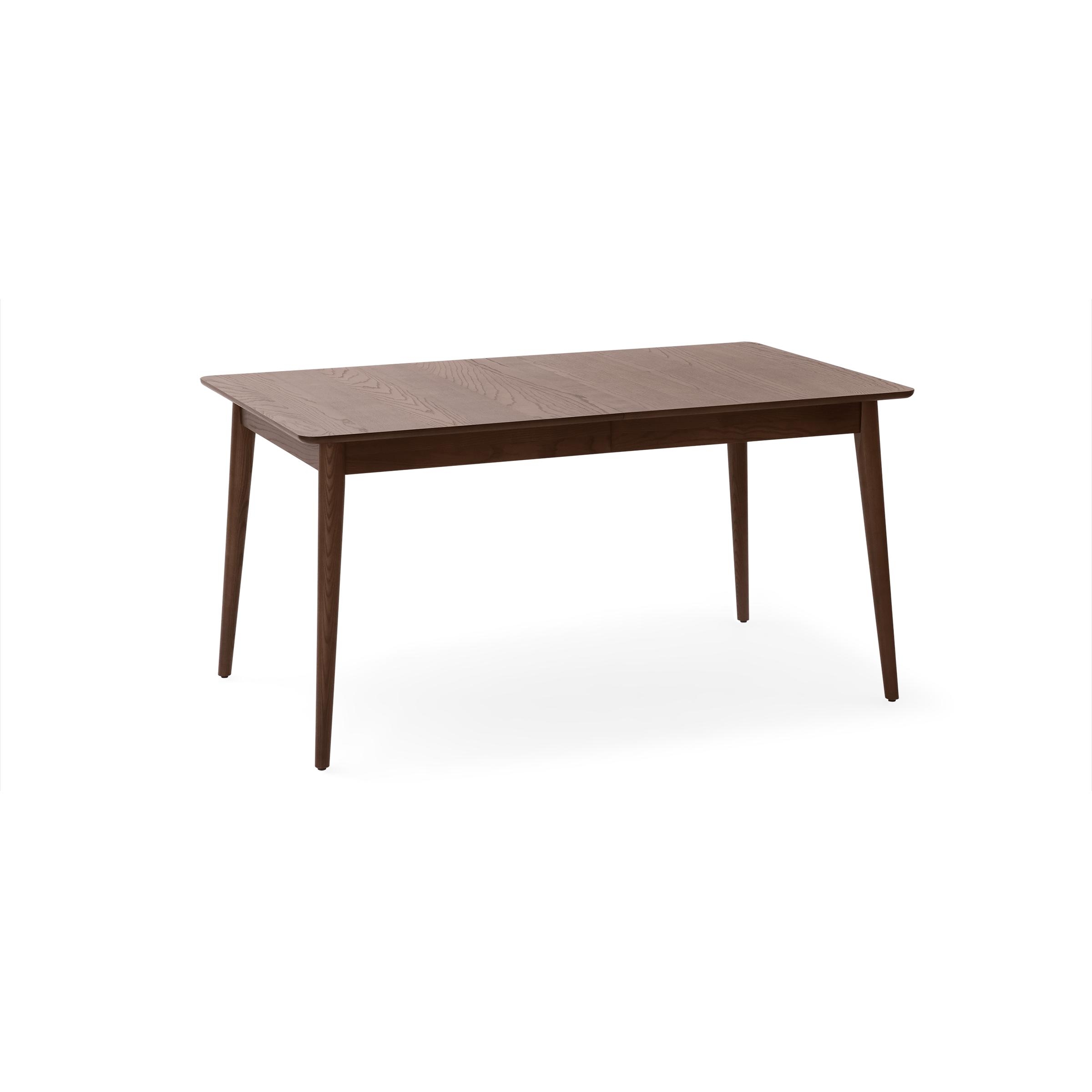 Serif Extendable Dining Table (59" to 79") - Walnut - Wood - Image 1