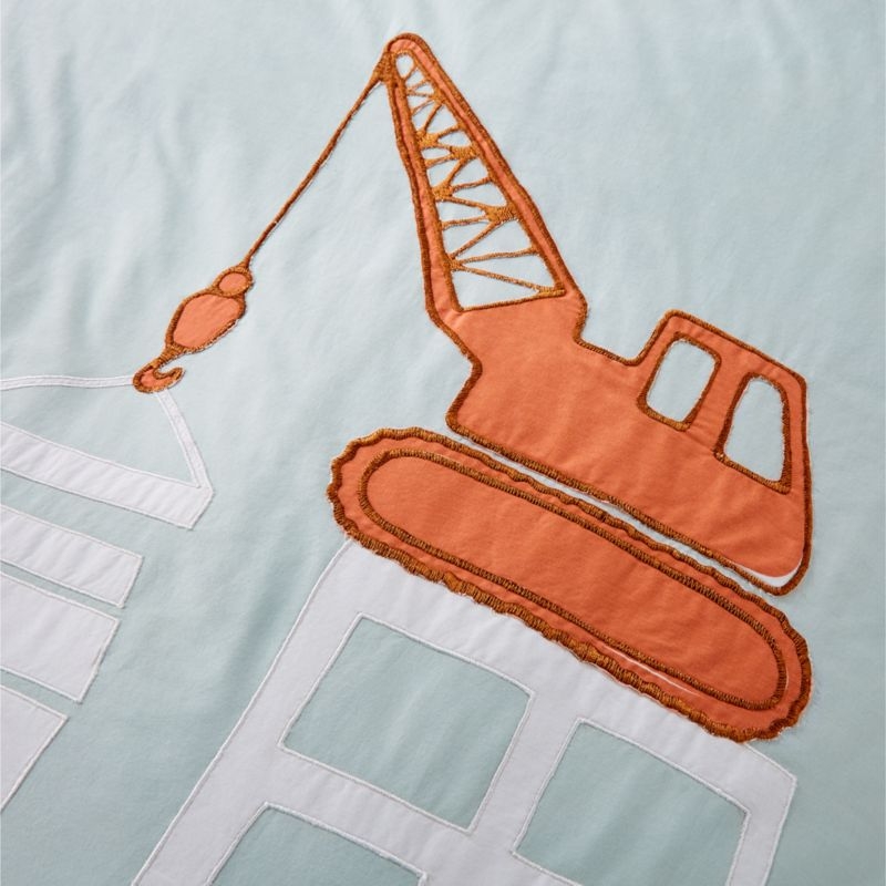 Construction Vehicle Twin Duvet Cover - Image 1