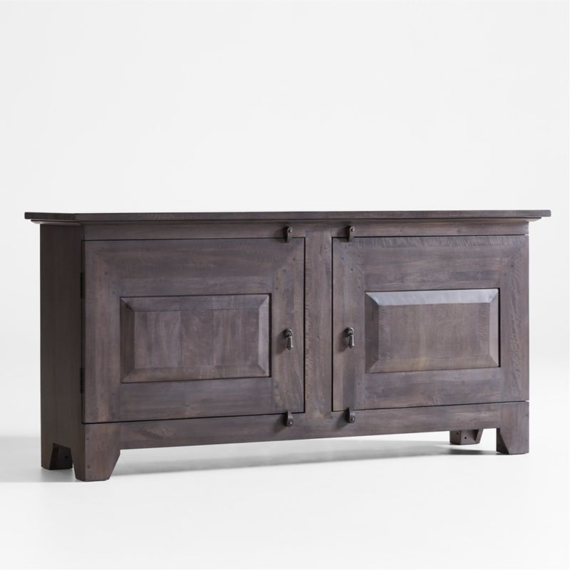 Basque 68" Charcoal Grey Wood Credenza - Image 2