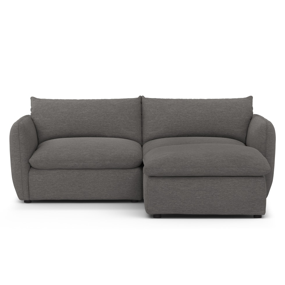 Leigh 92" Modular Sectional - Silver Gray - Image 2