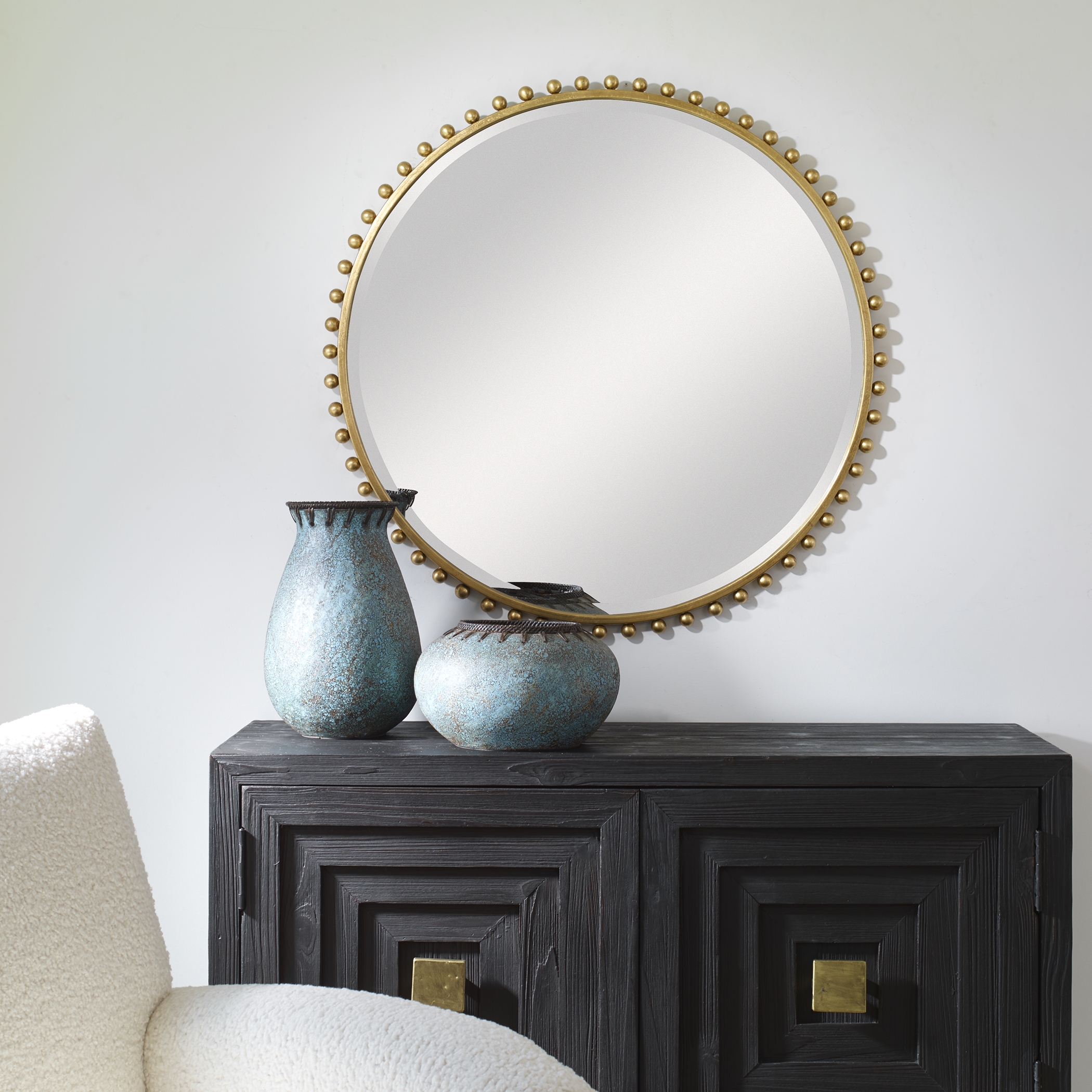 Taza Gold Round Mirror - Image 2