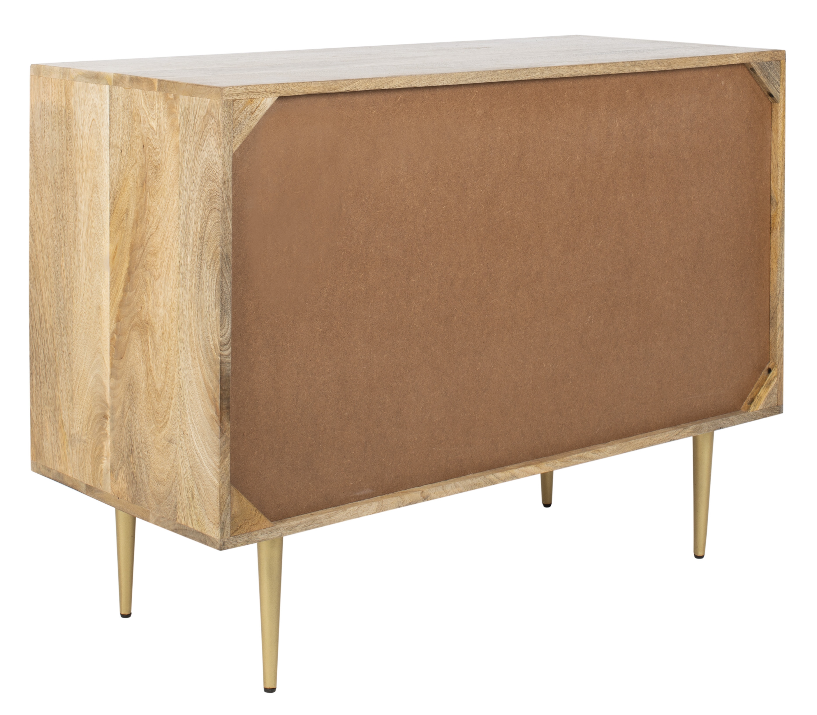 Titan Gold Inlayed Cement Chest - Natural Mango/Brass/Cement - Arlo Home - Image 1