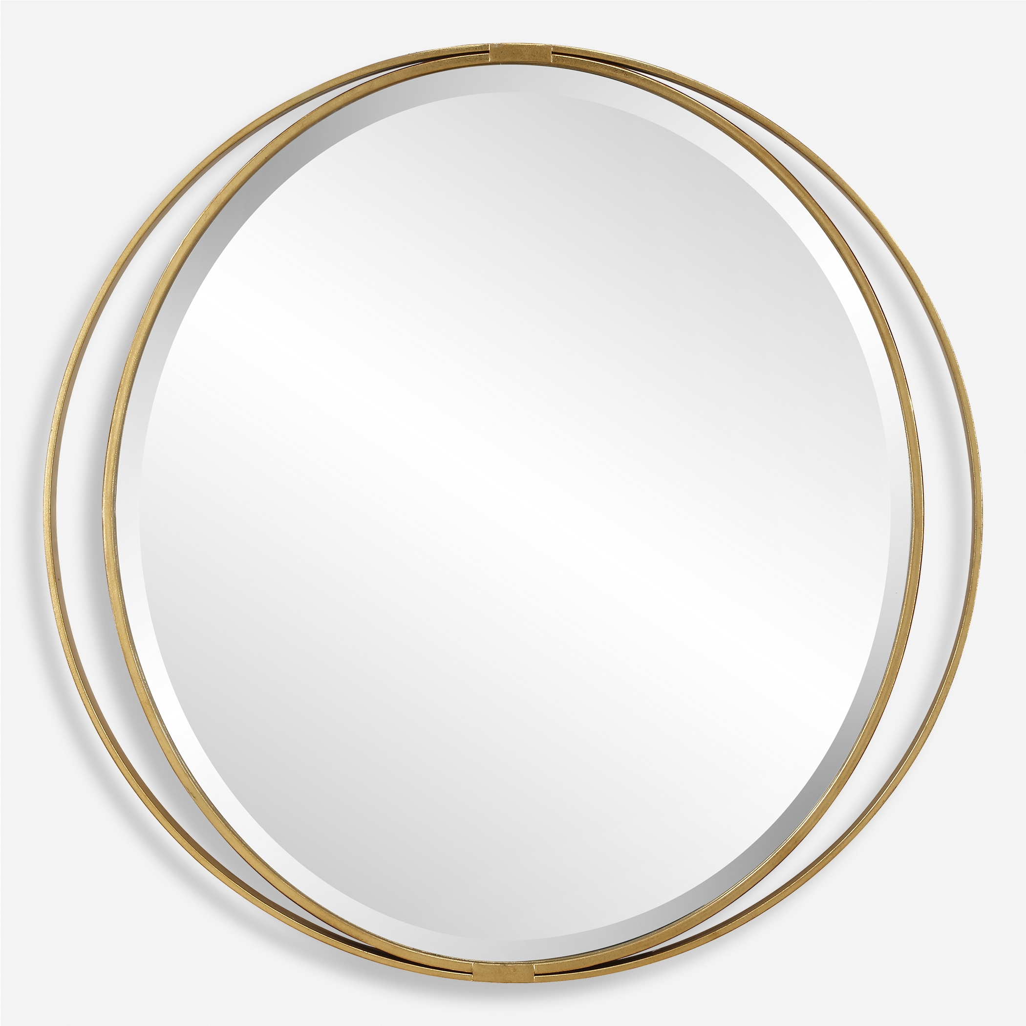 Rhodes Gold Round Mirror - Image 0