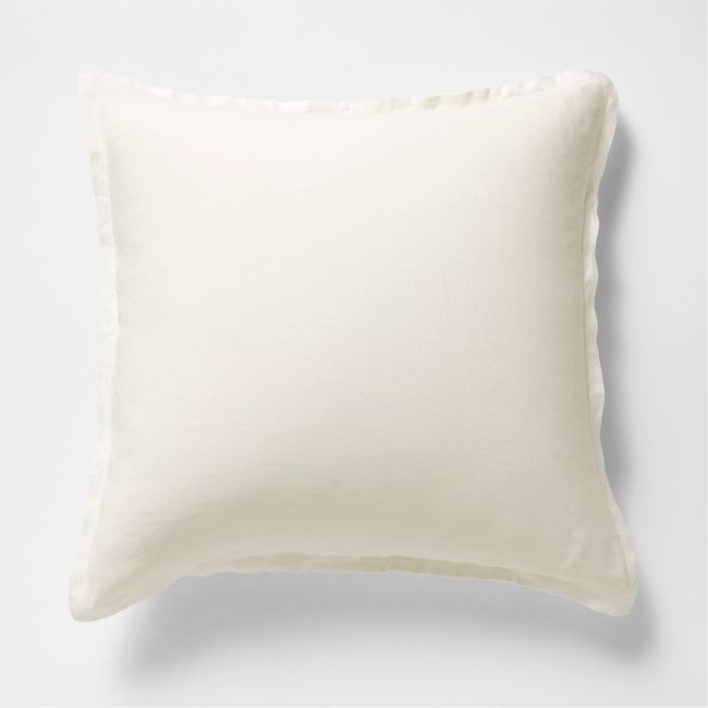 New Natural EUROPEAN FLAX ™-Certified Linen Pampas Ivory Euro Bed Pillow Sham - Image 0