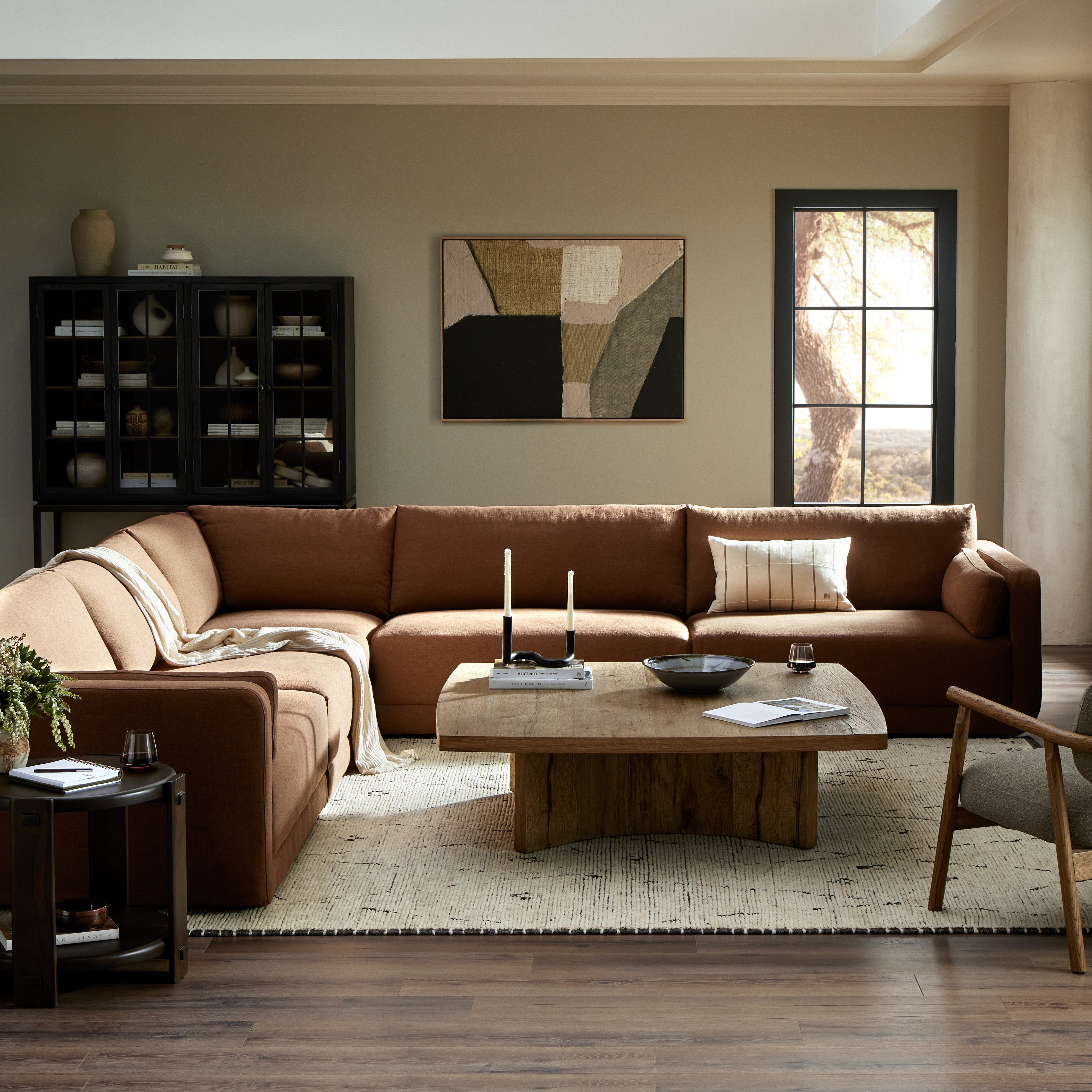 Toland 5pc Sectional-145"-Bartin Rust - Image 5