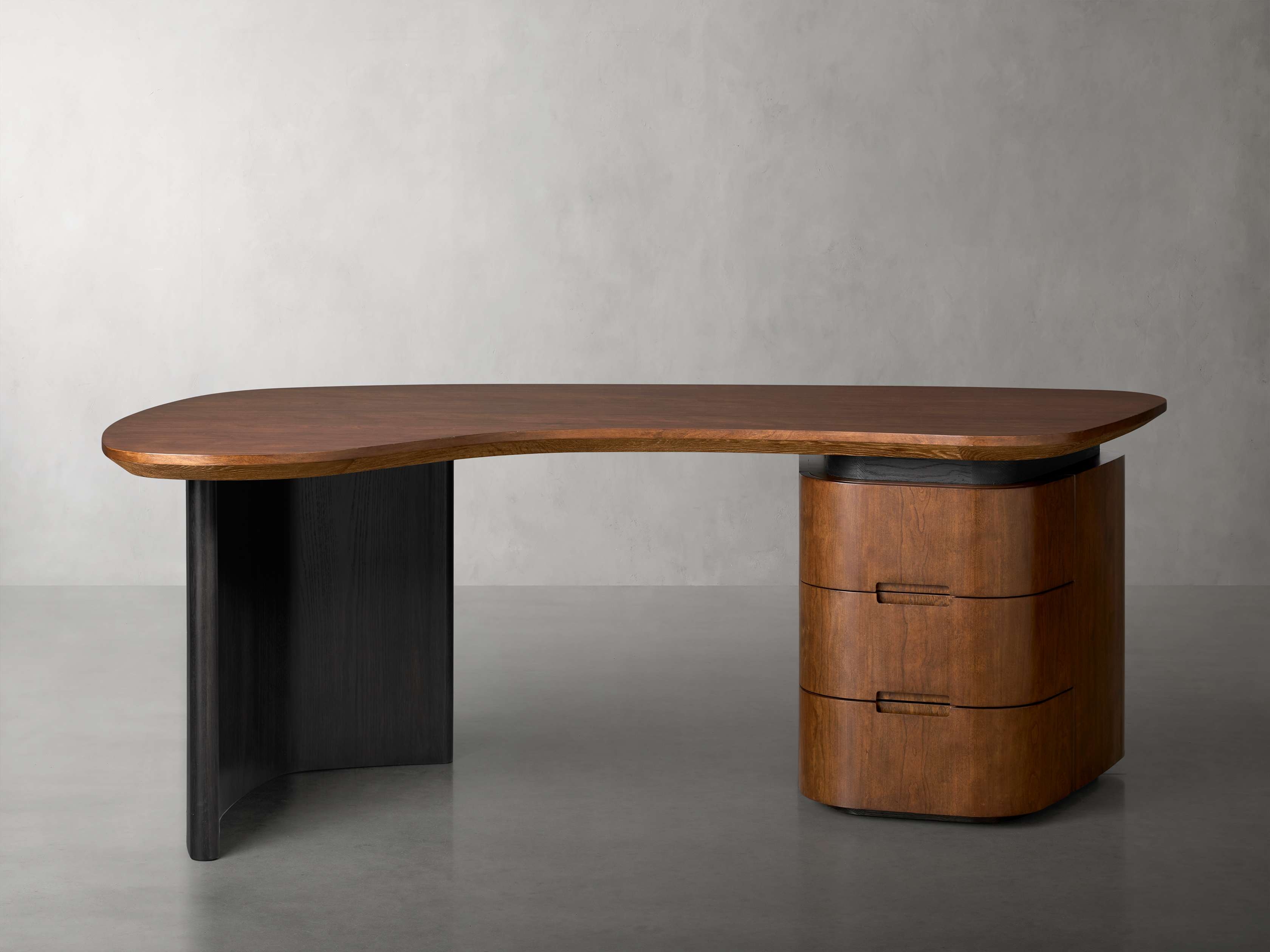 Berkley Executive Desk in Wood Natural - Image 0