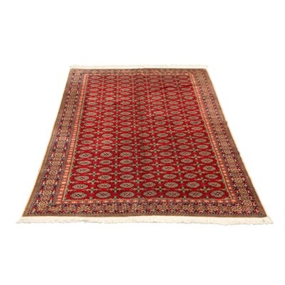One-of-a-Kind Foyzul Hand-Knotted 1990s 6'8" x 9'5" Wool Area Rug in Red - Image 0