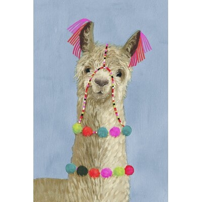 Adorned Llama III by Victoria Borges Painting Print on Canvas - Image 0