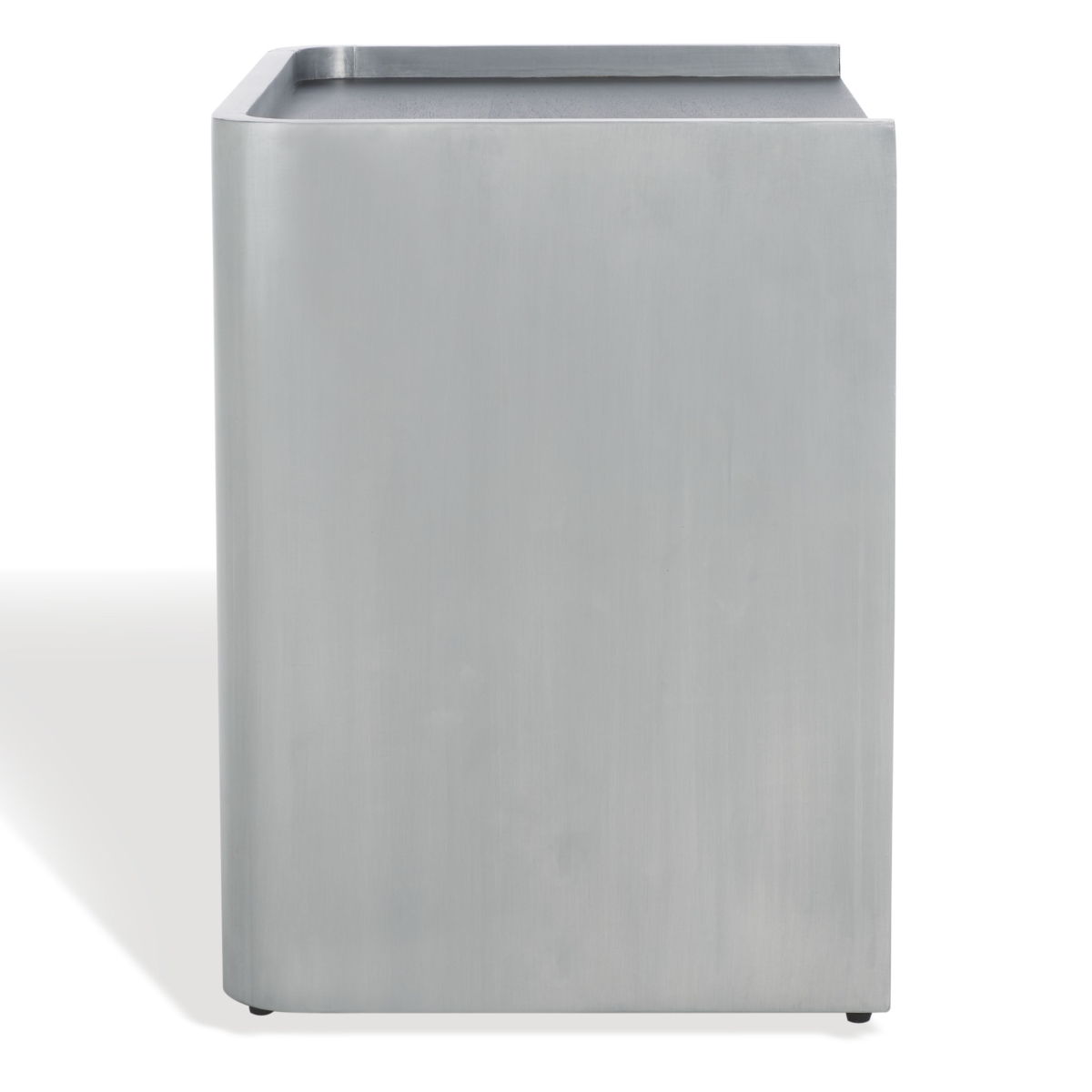 Ottawa Wood & Aluminum Nightstand - Black/Silver - Image 5