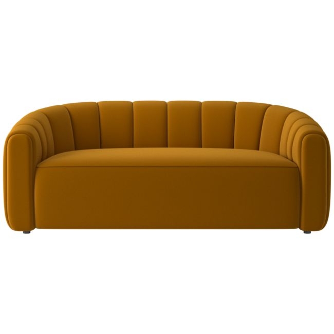 Fitz 72.5" Loveseat Luca Turmeric - Image 0