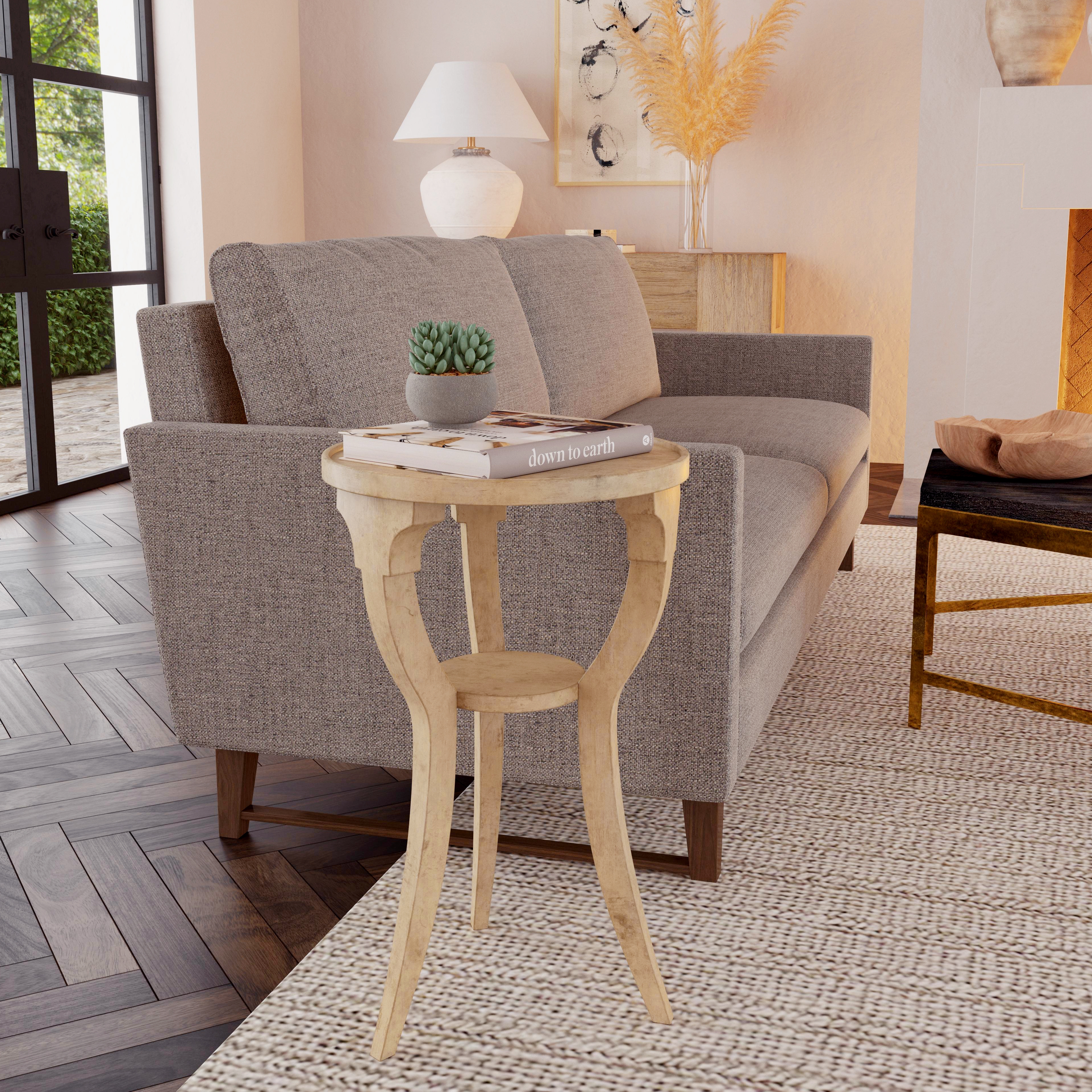 Dalton Antique Beige Side Table - Image 2