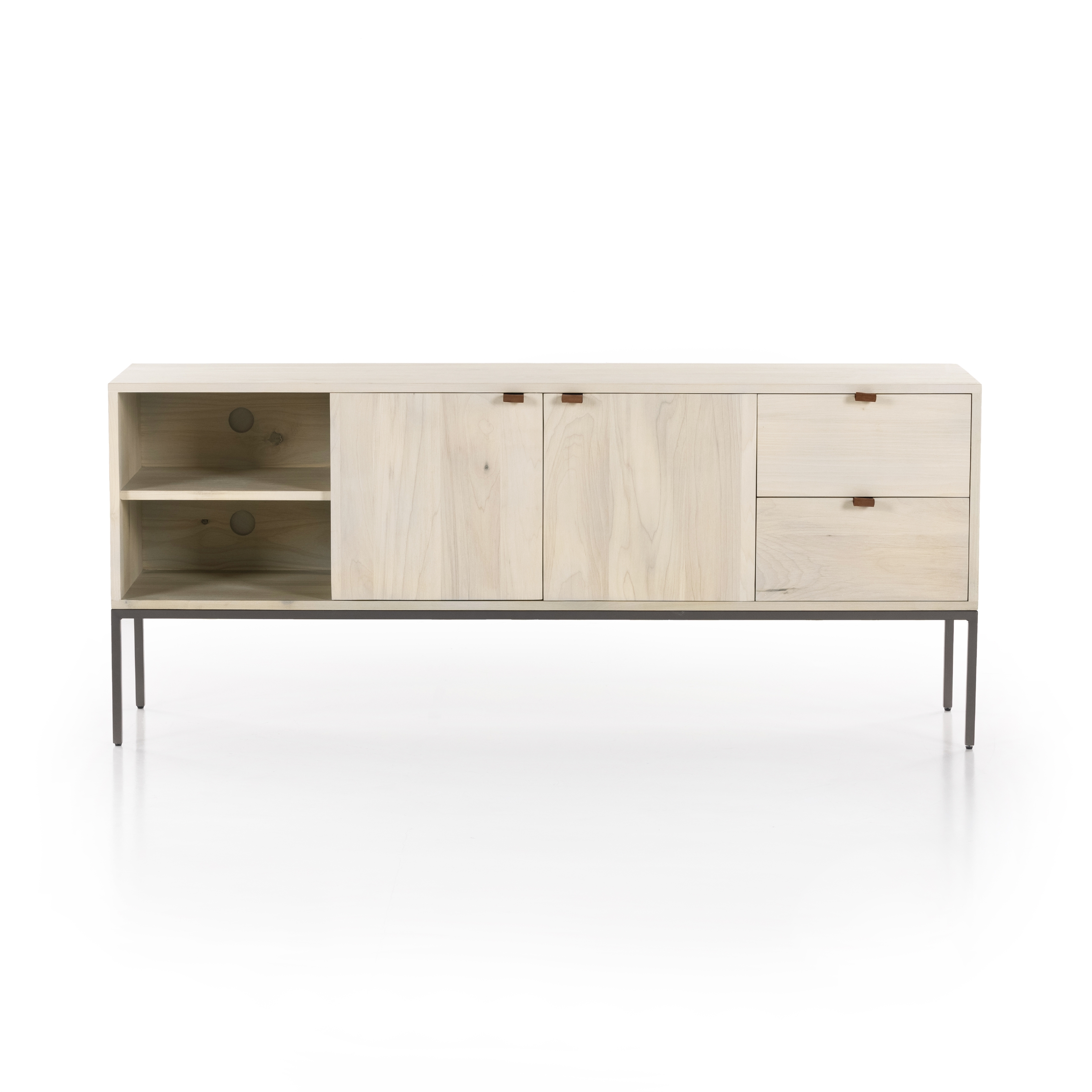 Trey Media Console-Dove Poplar - Image 0