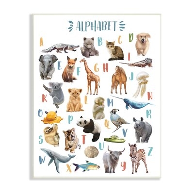 Kid's Playful Animal Alphabet Whimsical ABC's - Image 0