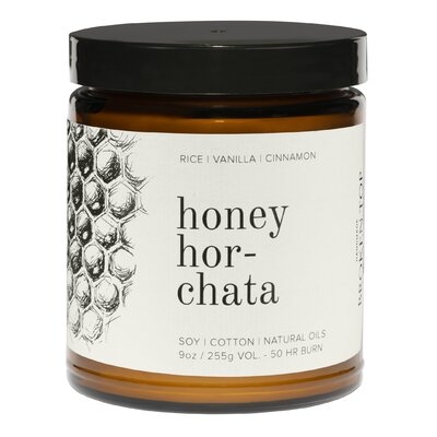 Honey Horchata Scented Jar Candle - Image 0