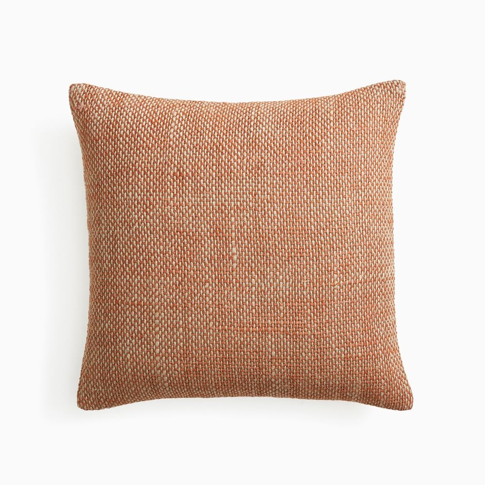 Two Tone Chunky Linen Pillow Cover, 20"x20", Copper, Set of 2 - Image 0