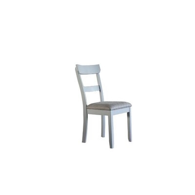 Side Chair With Fabric Seat And Open Back, Set Of 2, Beige - Image 0