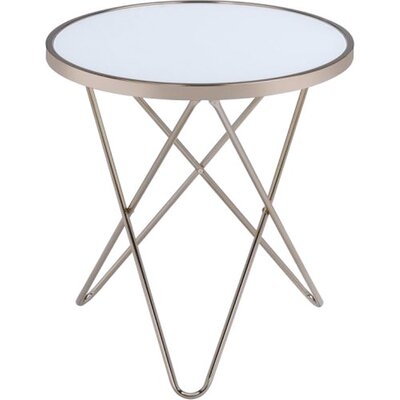 Scalli Glass Top 3 Legs End Table - Image 0