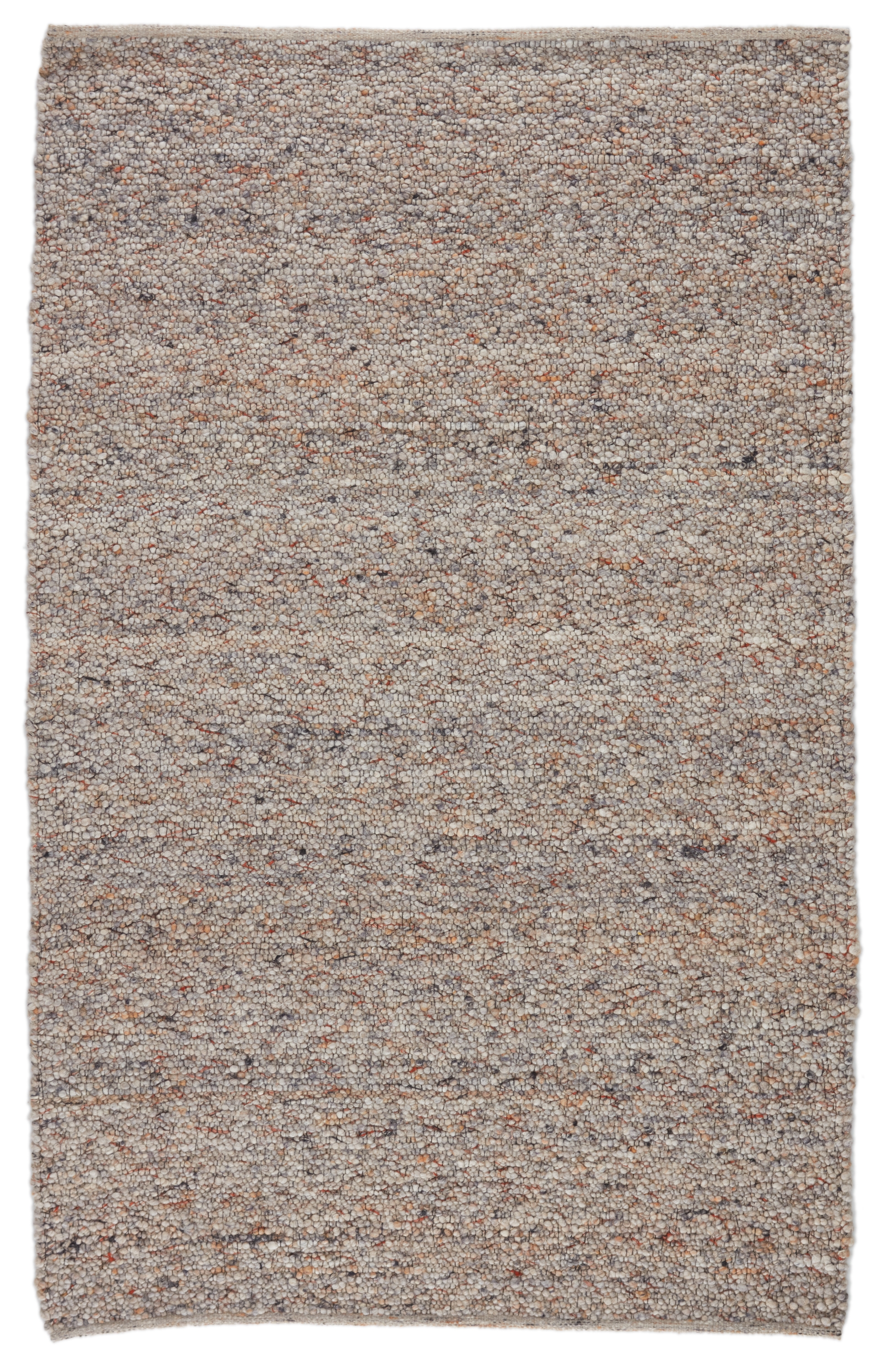 Hadren Handmade Solid Light Gray/ Tan Area Rug (8'X10') - Image 0