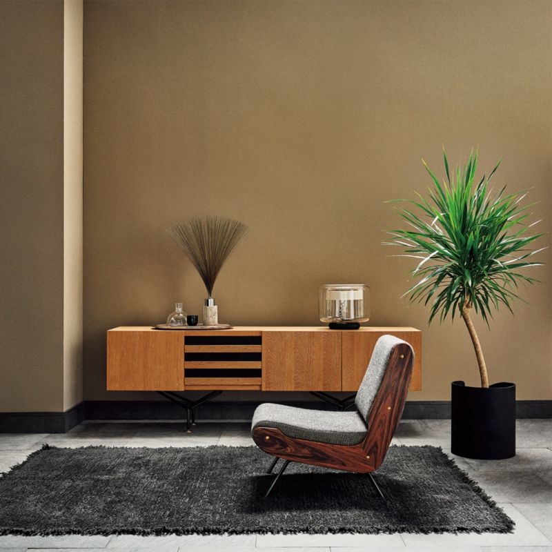 Paraggi 86" Cerused Oak Wood Credenza by Gianfranco Frattini - Image 2