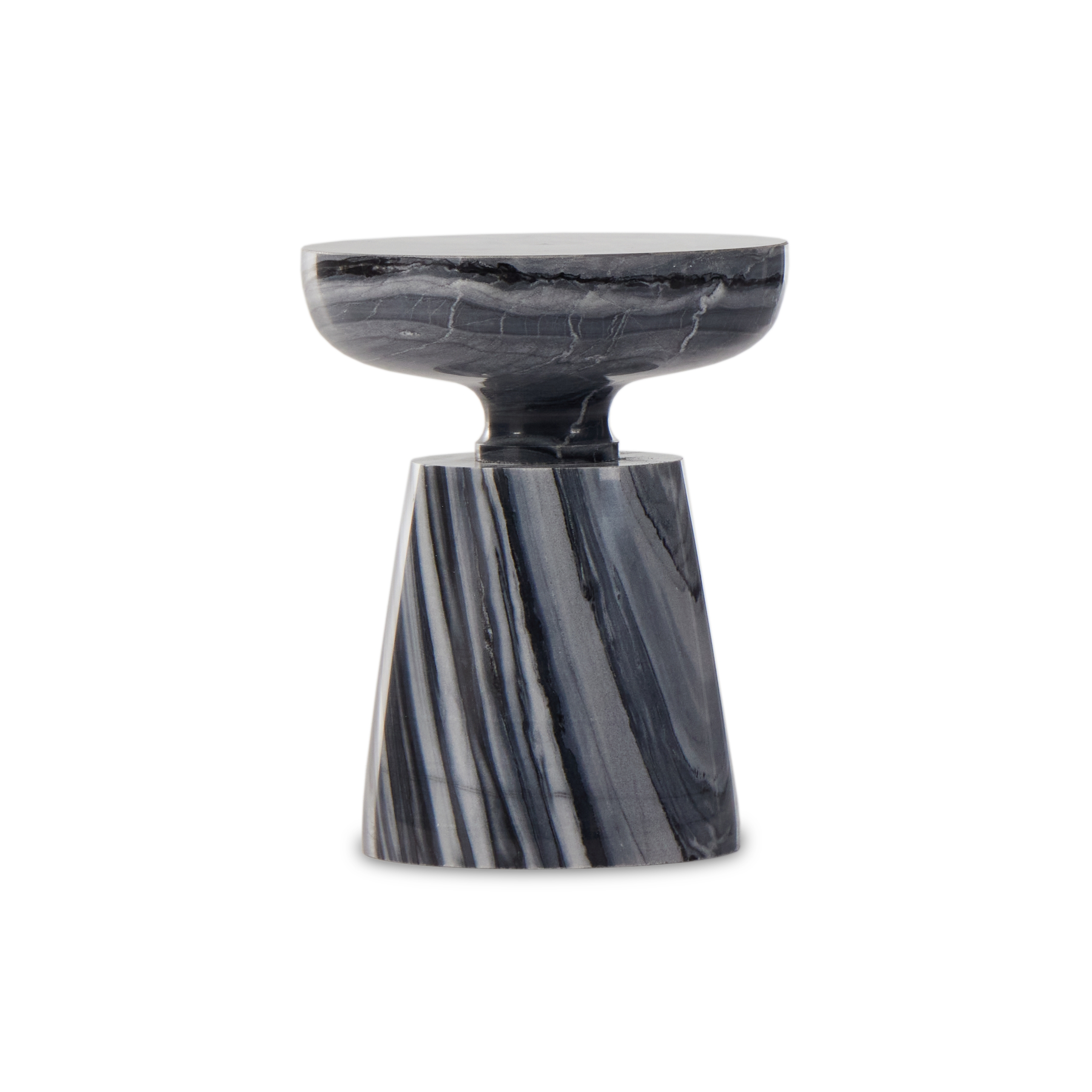Rowe End Table-Ebony Marble - Image 0