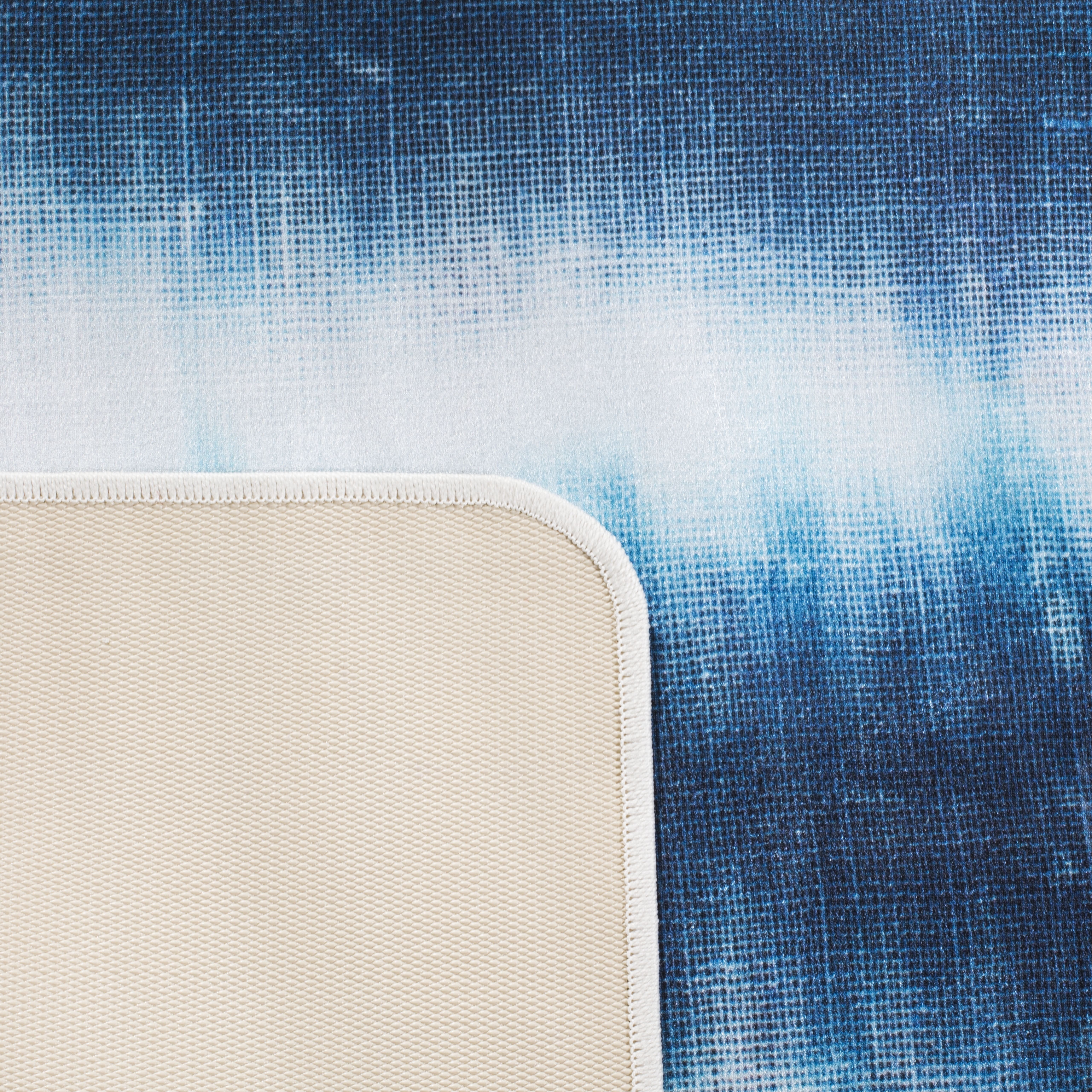 Arlo Home Indoor/Outdoor Woven Area Rug, DAY124B, Ivory/Blue,  5' 1" X 7' 6" - Image 3