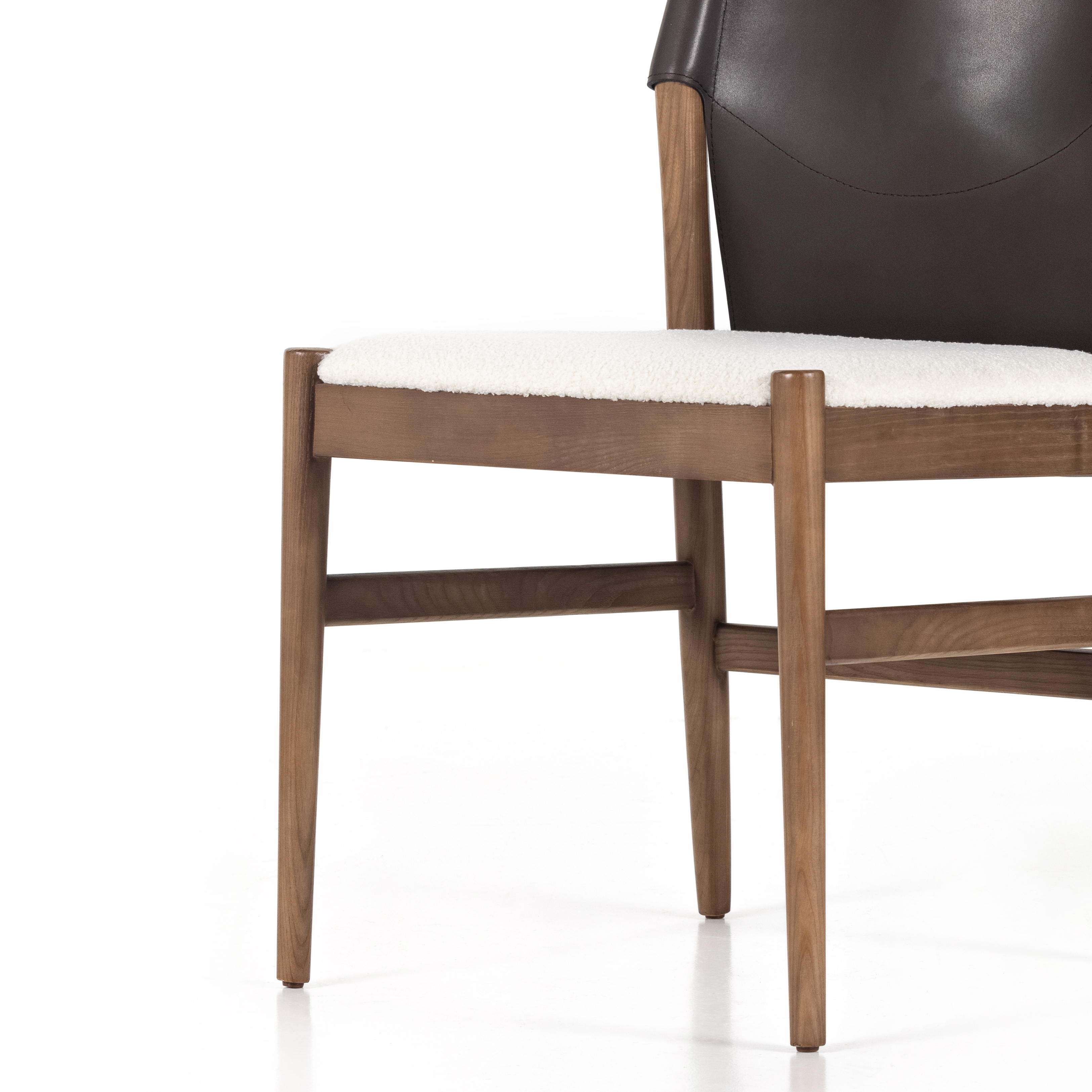 Lulu Armless Dining Chair-Espresso Lthr - Image 8