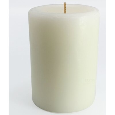 6 White Unscented Wax Pillar , 40 Hours Burn Time - Image 0