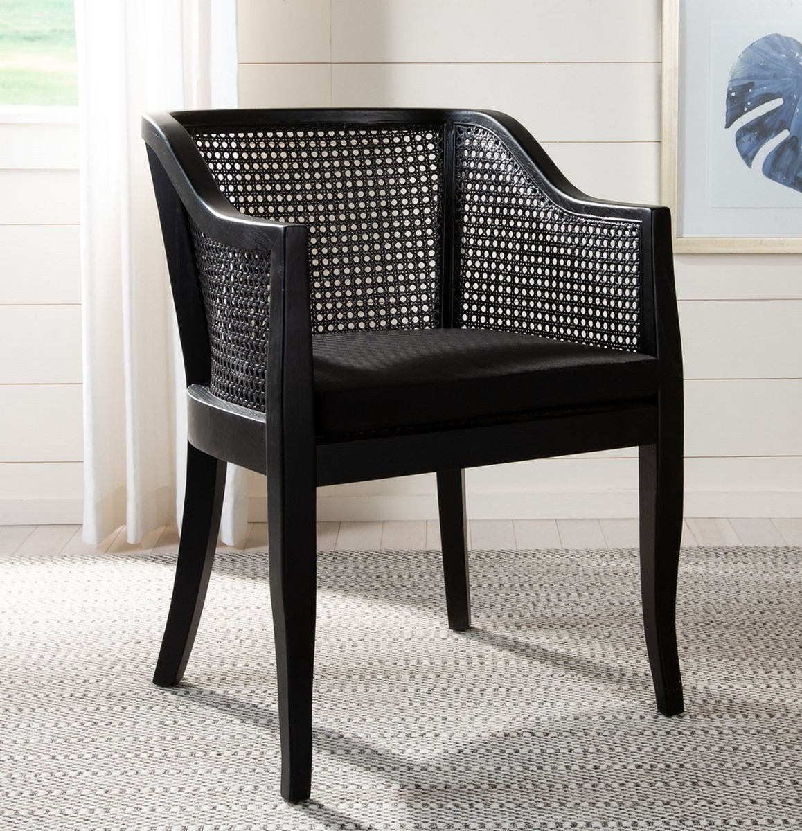Rina Dining Chair, Black - Image 1