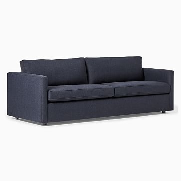 Harris Petite 96" Sofa, Poly, Performance Yarn Dyed Linen Weave, Alabaster, Concealed Supports - Image 2