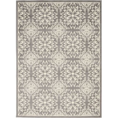 Yurig Floral Ivory/Gray Area Rug - Image 0