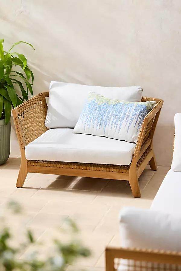 Sonoma Woven Teak Lounge Chair - Image 0