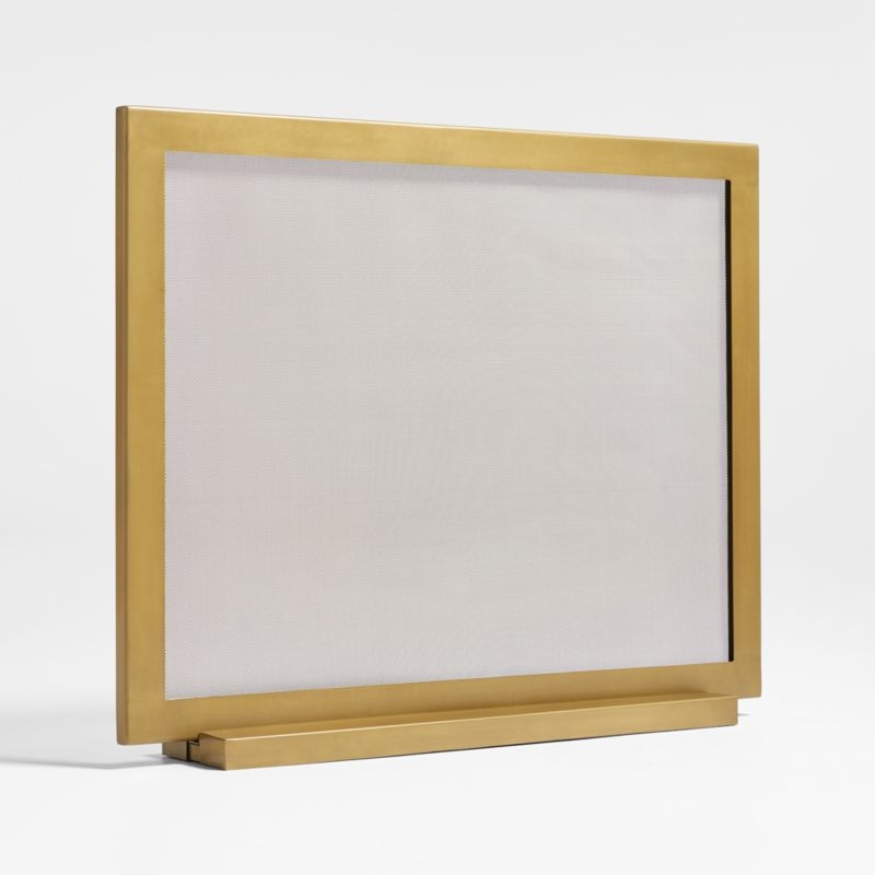 Brass Industrial Fireplace Screen - Image 2