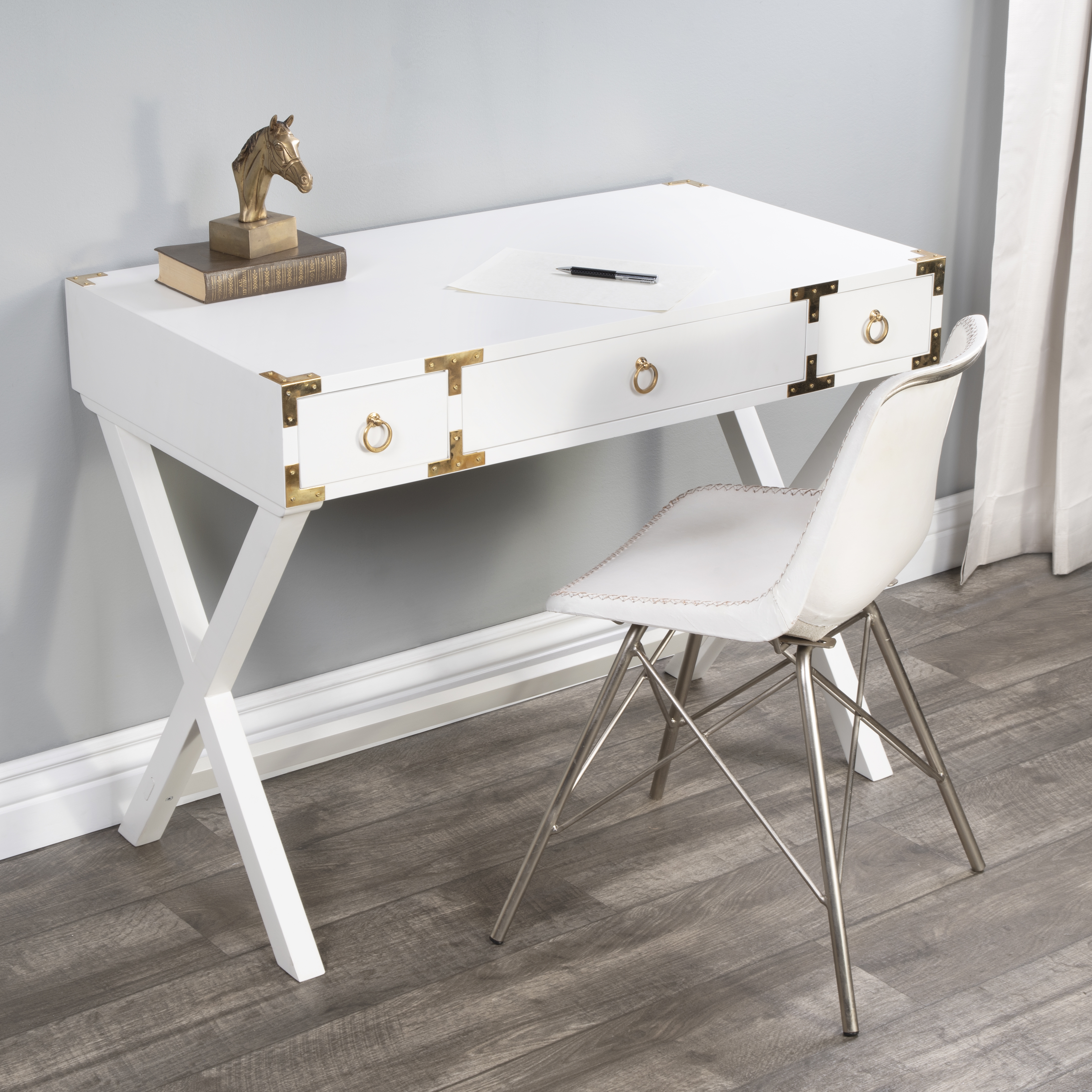 Forster Smooth White Desk - Image 3