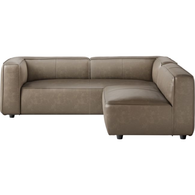 Lenyx 2-Piece Leather Sectional - Image 1