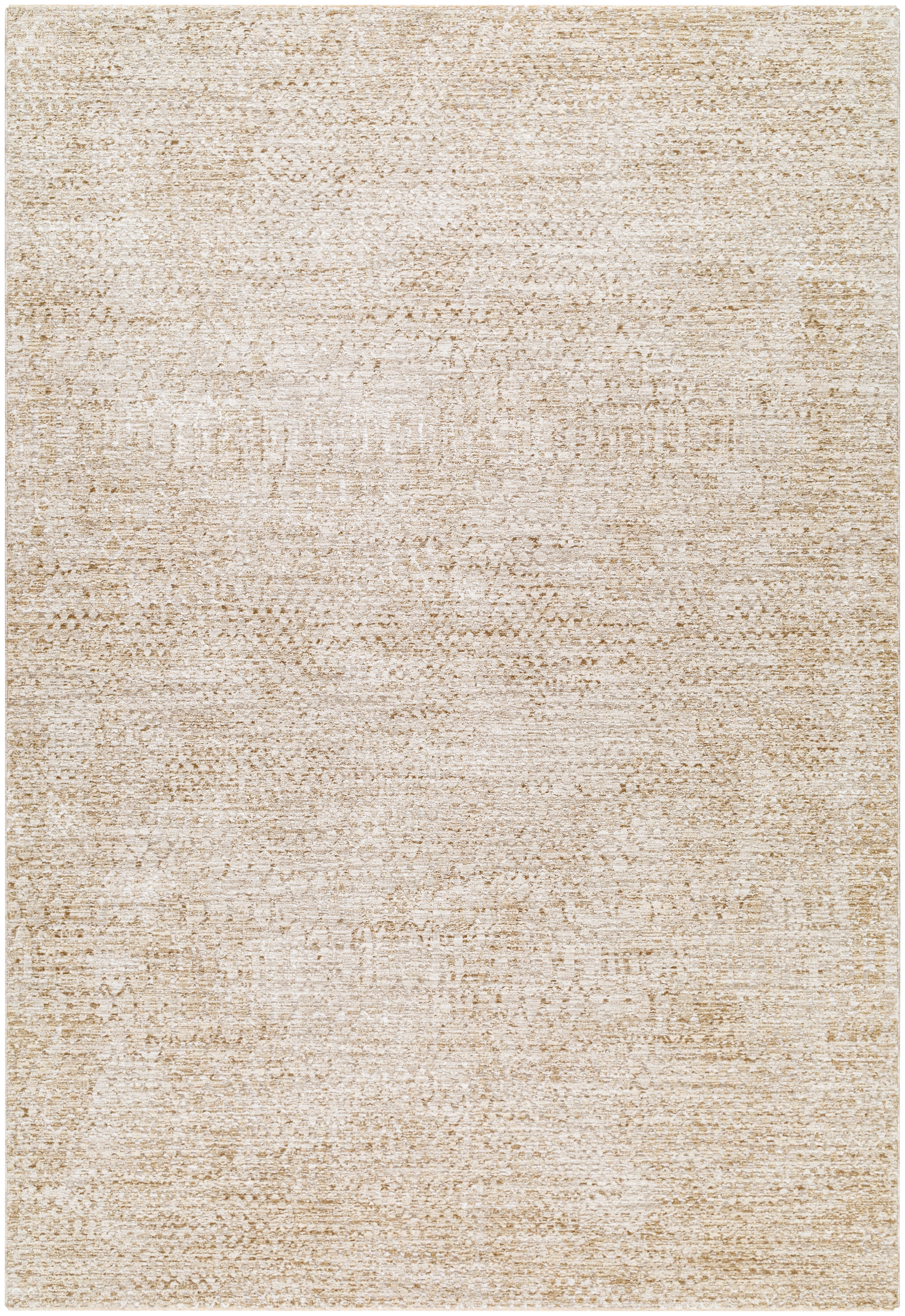 Masterpiece Beige Indoor 2'7" x 3'11" Machine Woven Rug - Image 0