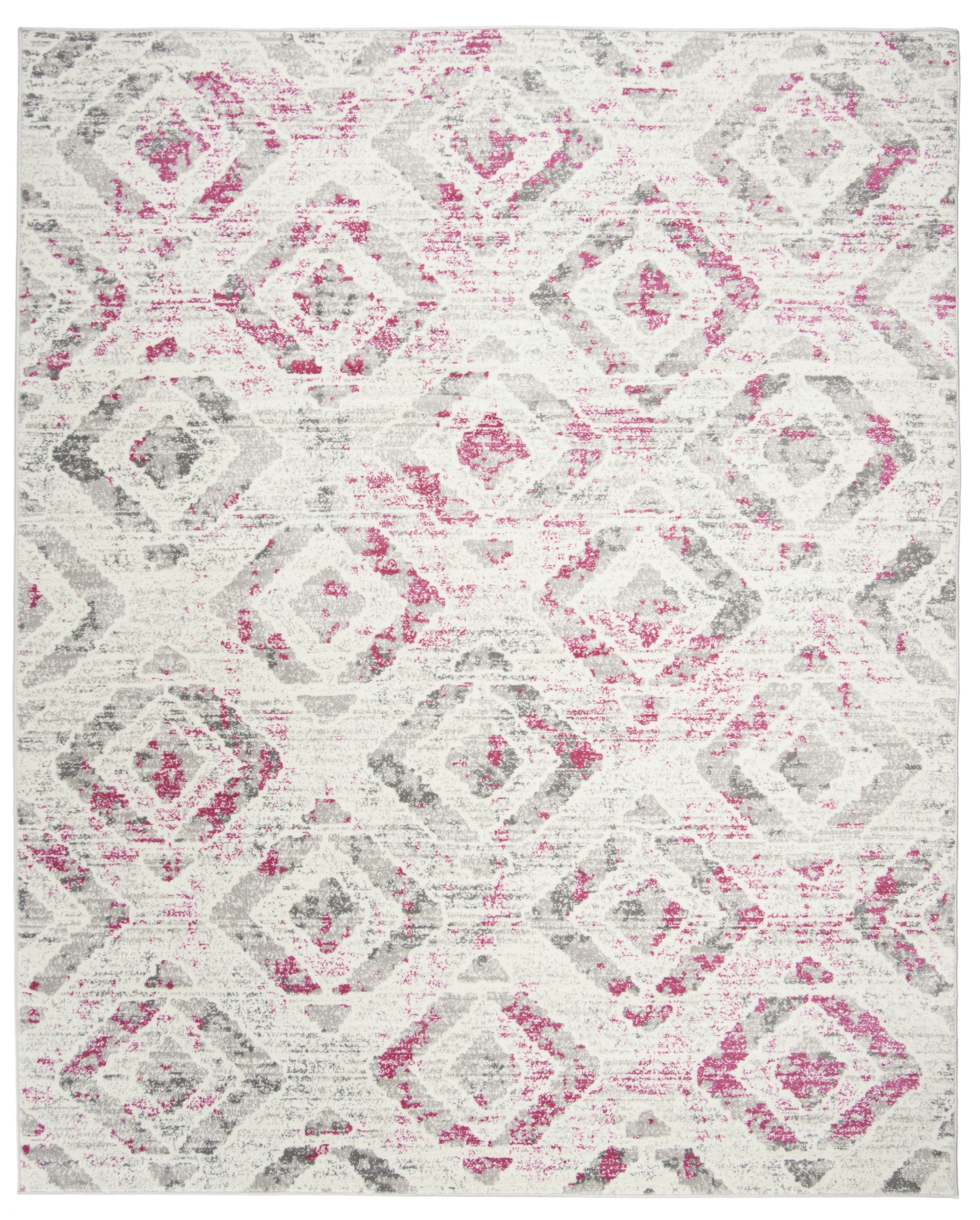 Arlo Home Woven Area Rug, SKY190F, Ivory/Pink,  9' X 12' - Image 0