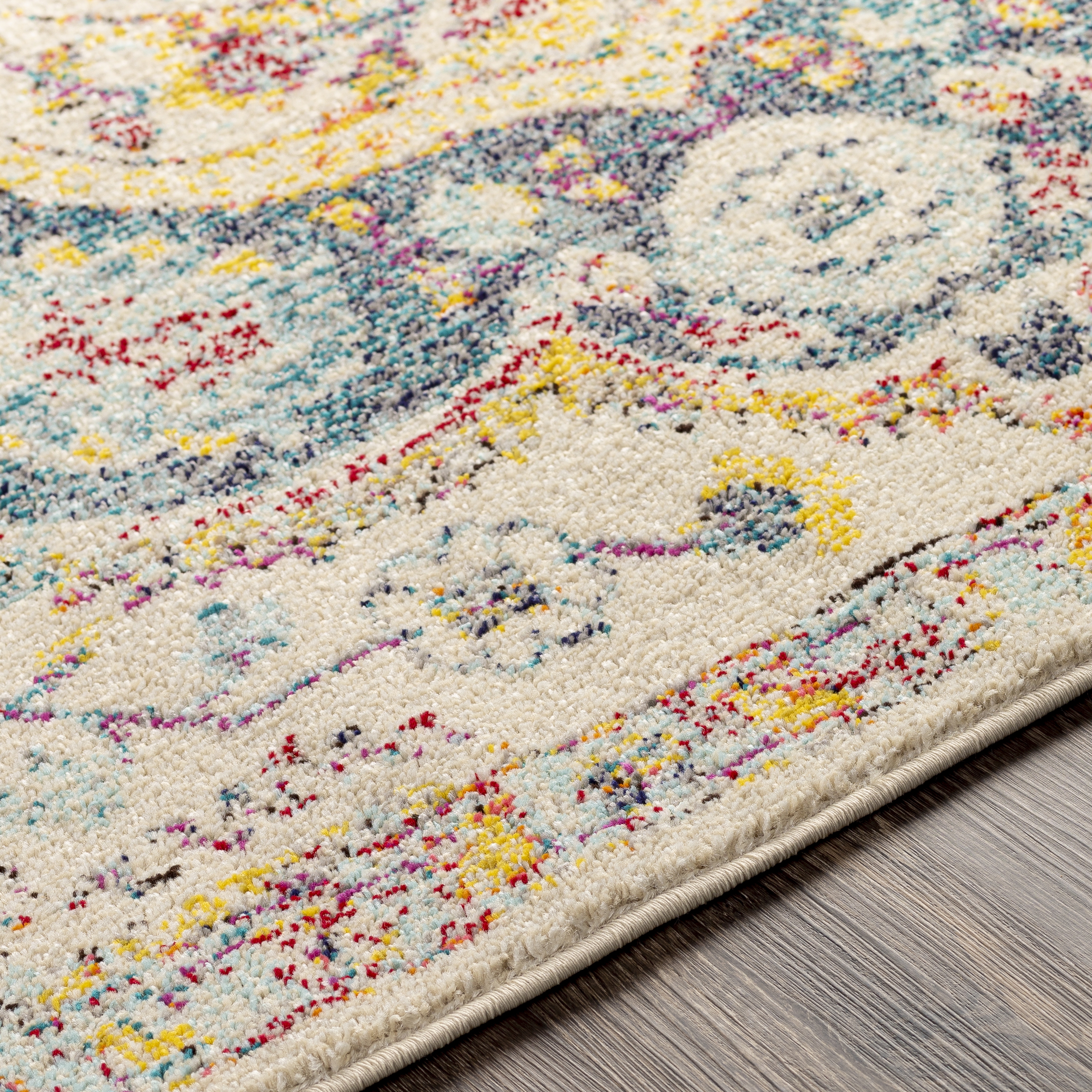 Morocco Blue Indoor 2' x 3' Machine Woven Rug - Image 3