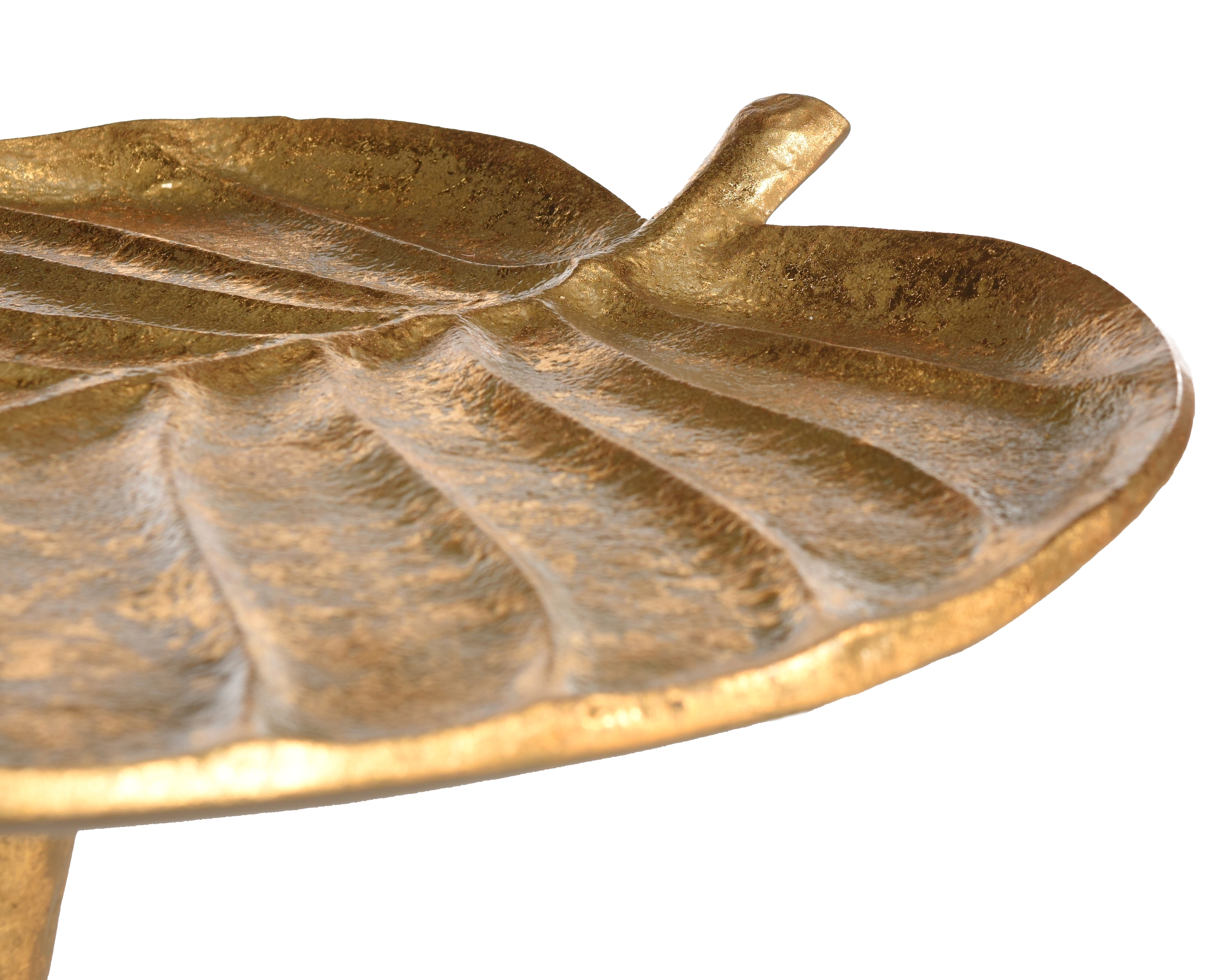 Mina Gold Foil Petal Side Table - Gold - Arlo Home - Image 3
