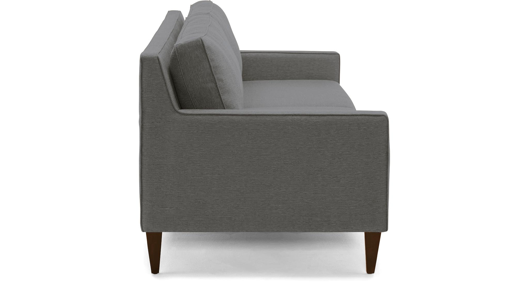 Gray Levi Mid Century Modern Sofa - Essence Ash - Mocha - Image 2