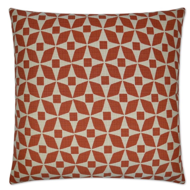 D.V. Kap Marquee Indoor/Outdoor Throw Pillow Color: Paprika - Image 0