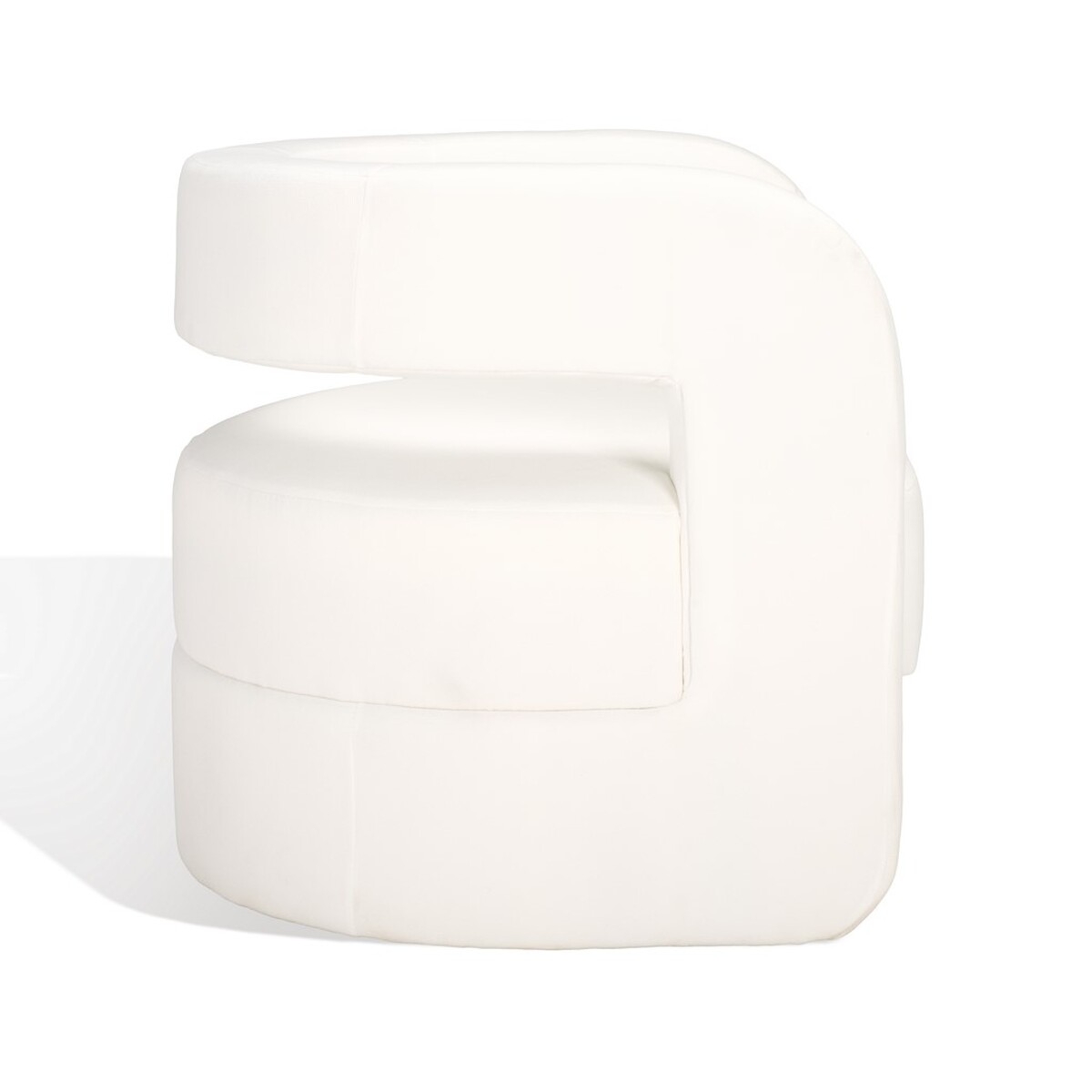 Anissa Barrel Back Accent Chair - White - Image 6