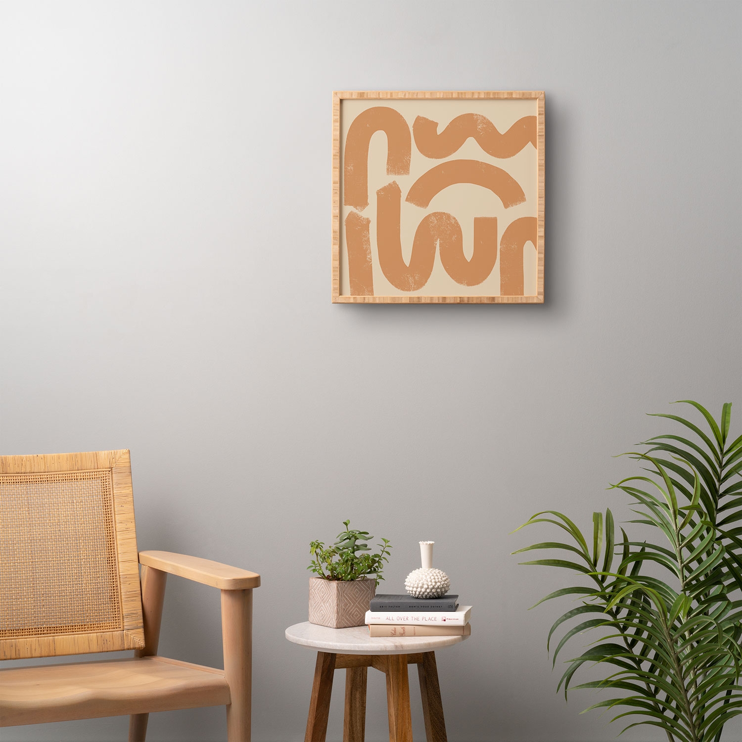 Squig by almostmakesperfect - Framed Wall Art Basic Black 30" x 30" - Image 3