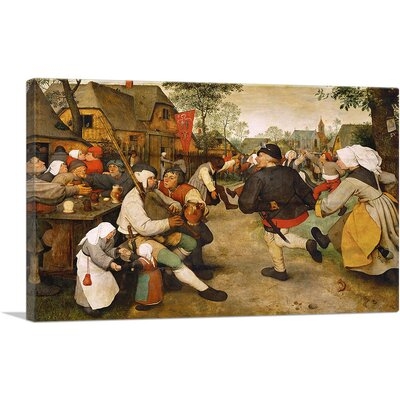 ARTCANVAS Peasant Dance 1568 Canvas Art Print By Pieter Bruegel The Elder_Rectangle - Image 0