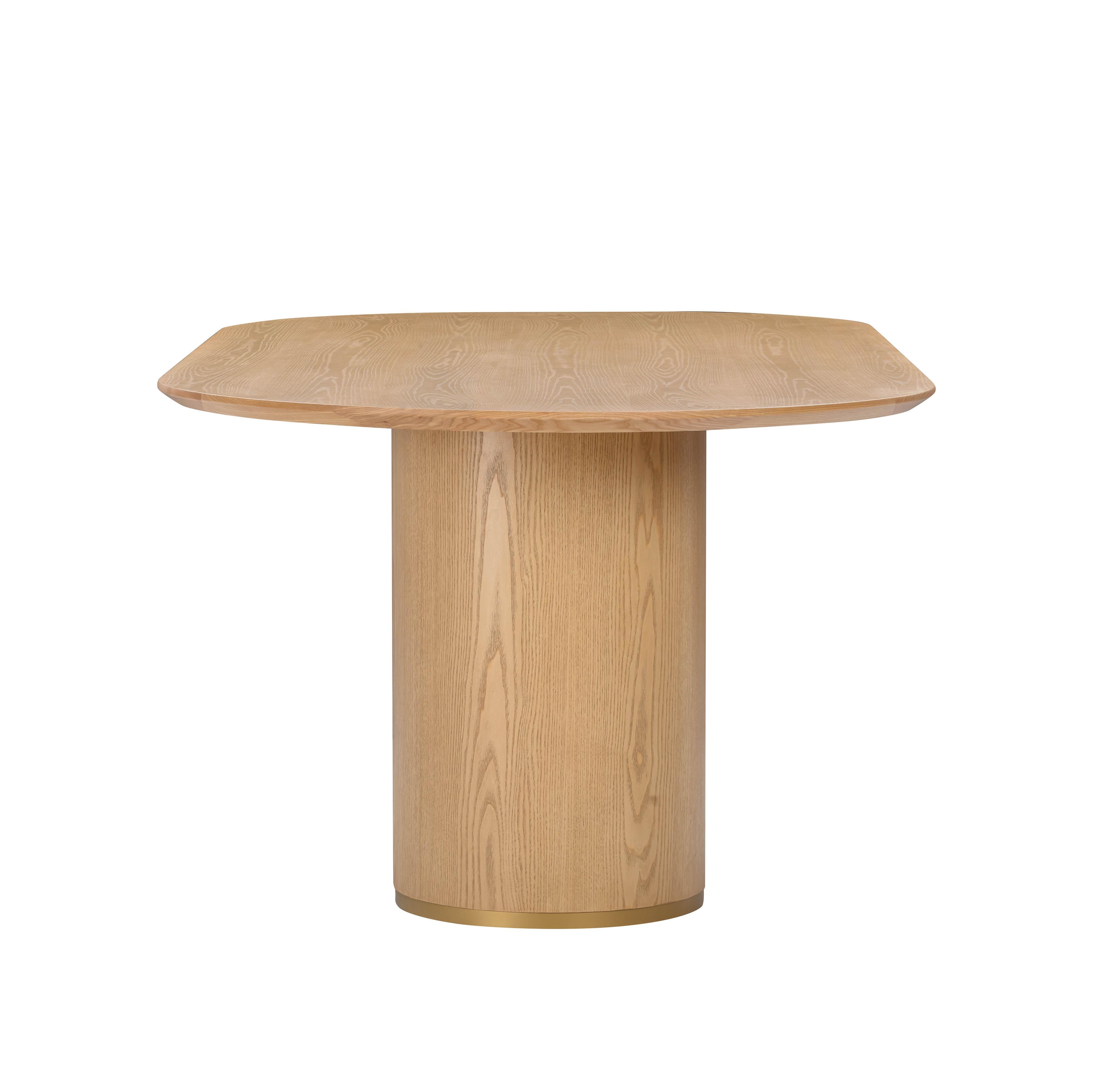 Brandy Natural Ash Wood Oval Dining Table - Image 2