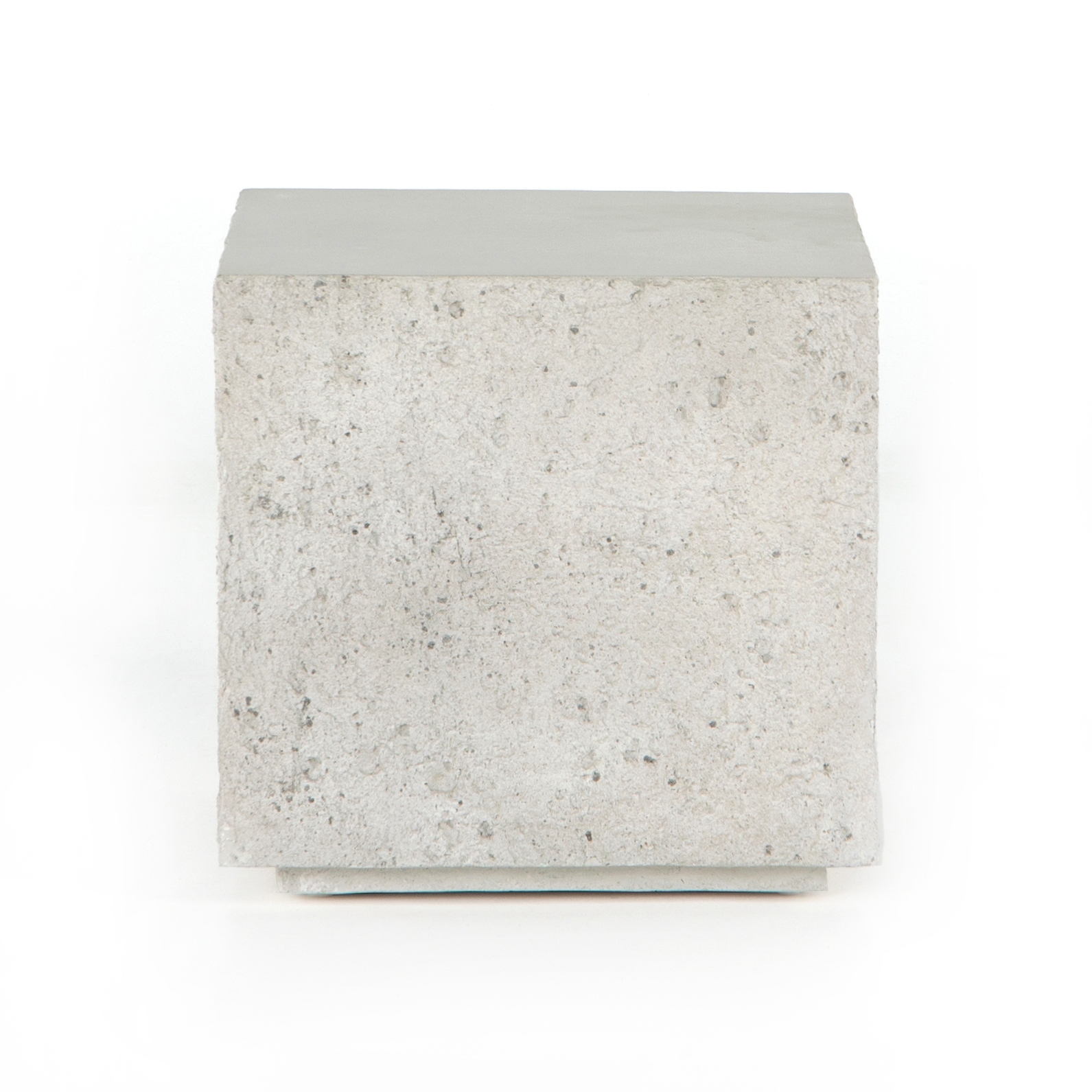 Otero Outdoor Square End Table - Matte Stone - Image 3